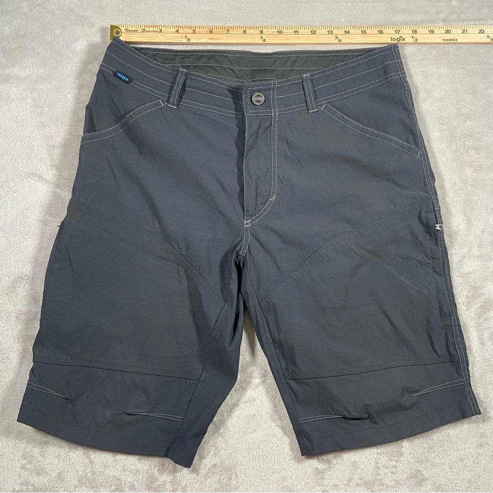 Kuhl hiking shorts gray side pockets size 34